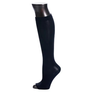 2 Pack Compression Socks Open Toes Knee High Leg Support Medias de Compresión con Abertura en Dedos