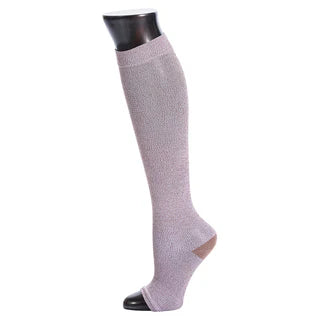 2 Pack Compression Socks Open Toes Knee High Leg Support Medias de Compresión con Abertura en Dedos